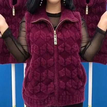 Winter Fashion Women's Warm Faux Fur Vest