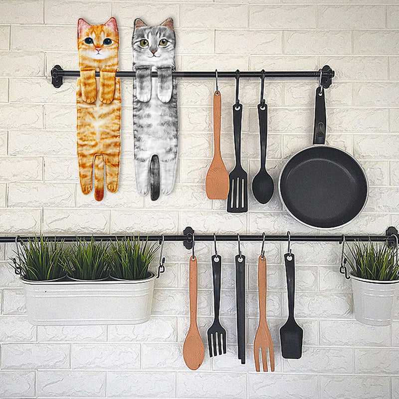 🎁Christmas Gift idea 50% OFF🎄🎅✨😺Cute Cat Hand Towel🐾