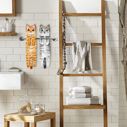 🎁Christmas Gift idea 50% OFF🎄🎅✨😺Cute Cat Hand Towel🐾