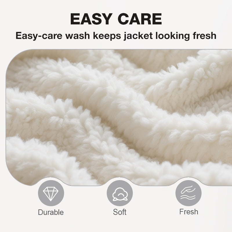 Men’s Casual Sherpa-Lined Denim Jacket