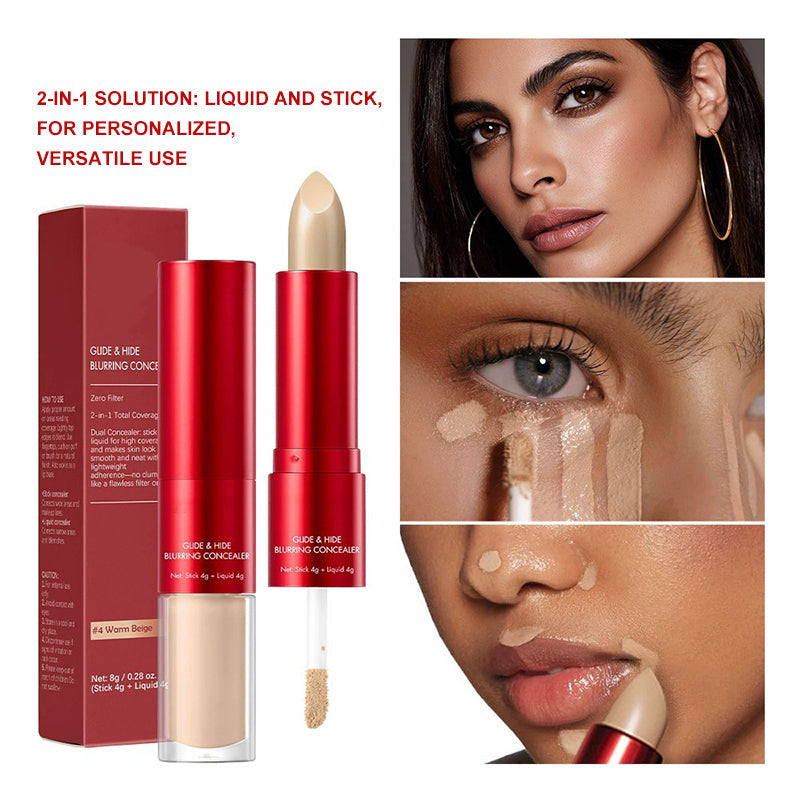 🔥NEW YEAR SALE - BUY 1 GET 1 FREE!!💜✨Dual-Ended Long-Lasting Lightweight Concealer