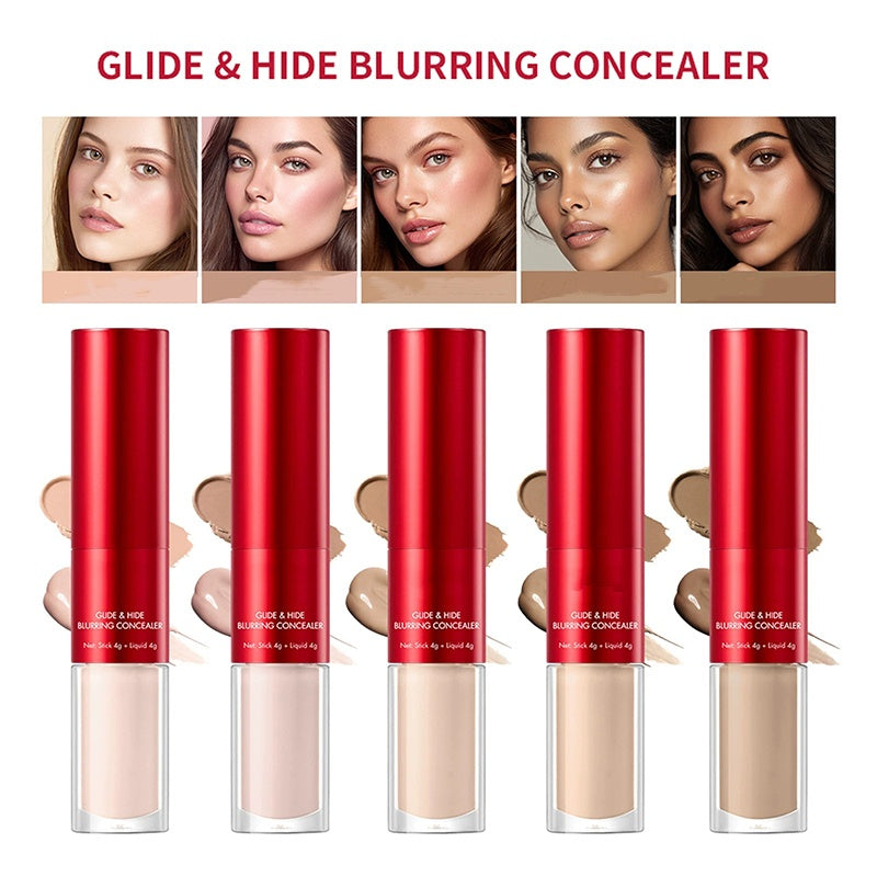 🔥NEW YEAR SALE - BUY 1 GET 1 FREE!!💜✨Dual-Ended Long-Lasting Lightweight Concealer