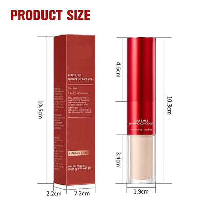 🔥NEW YEAR SALE - BUY 1 GET 1 FREE!!💜✨Dual-Ended Long-Lasting Lightweight Concealer