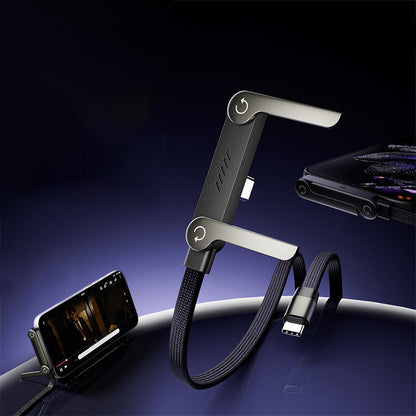 🔥CHRISTMAS PRICE: ￡10.99!!🔥⚡2-in-1 Fast Charging Cable with Adjustable Phone Stand