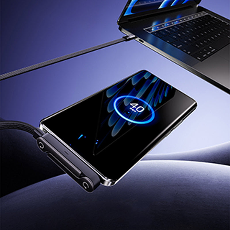 🔥CHRISTMAS PRICE: ￡10.99!!🔥⚡2-in-1 Fast Charging Cable with Adjustable Phone Stand