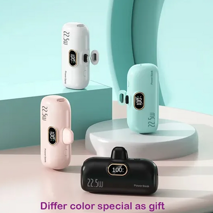 🔥LAST DAY SALE £10.99!!⚡50K+ SOLD!⏰5000mAh Mini Portable Charger Power Bank for phone🔋