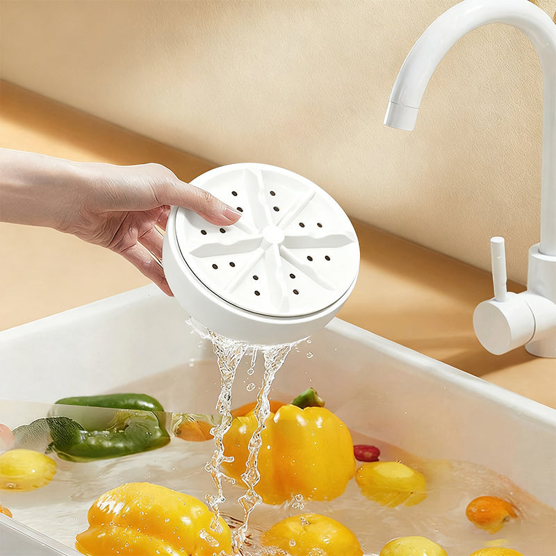 🔥LAST DAY SPECIAL PRICE £9.99!!⚡50K+ SOLD!🍇🍅Effortless Vortex Fruit & Vegetable Washer – Removes Pesticides, BPA-Free & Easy-Clean Design 💧