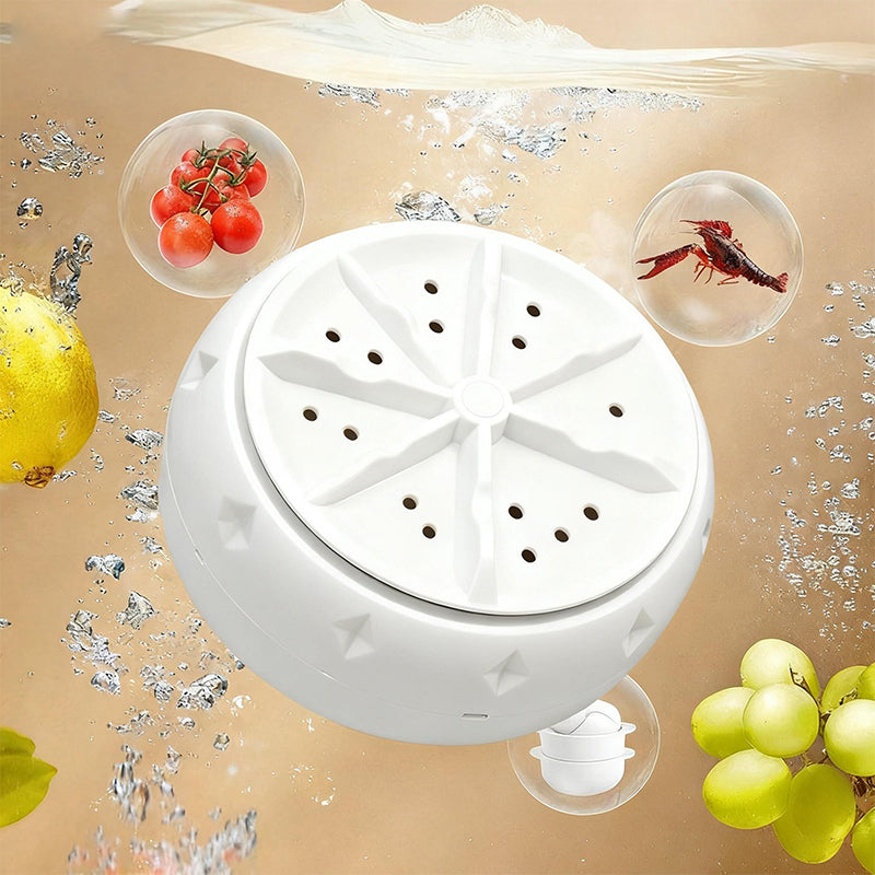 🔥LAST DAY SPECIAL PRICE £9.99!!⚡50K+ SOLD!🍇🍅Effortless Vortex Fruit & Vegetable Washer – Removes Pesticides, BPA-Free & Easy-Clean Design 💧