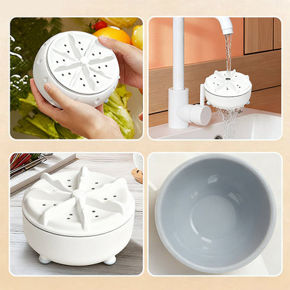 🔥LAST DAY SPECIAL PRICE £9.99!!⚡50K+ SOLD!🍇🍅Effortless Vortex Fruit & Vegetable Washer – Removes Pesticides, BPA-Free & Easy-Clean Design 💧