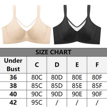 ⏳Hot Sale Only £7.99!!!💐🖤Women's Elegant Sheer Full Coverage Plus Size Bra