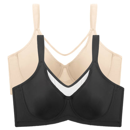 ⏳Christmas Sale £10.99💐Women's Elegant Sheer Full Coverage Plus Size Bra👍