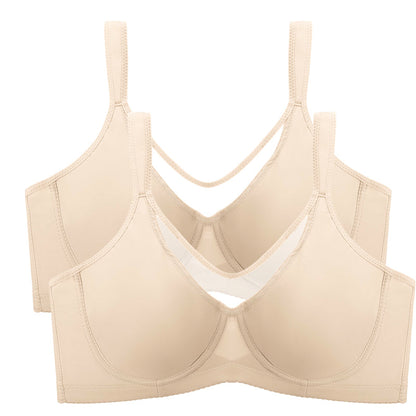 ⏳Christmas Sale £10.99💐Women's Elegant Sheer Full Coverage Plus Size Bra👍