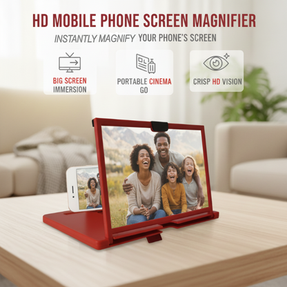 🥳2026 HOT SALE £8.99!!⚽💞50K+ SOLD!💥👓❤️ Ease Eye Strain, Make Screen “Bigger” | HD Phone Magnifier for Easier Viewing🎬✨
