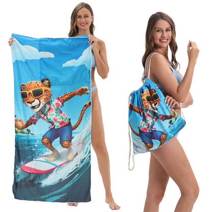 🏖️Summer Hot Sale - ONLY ￡10.99!!⚡50K+ SOLD!🌞🌊2-in-1 Printed Beach Towel Backpack