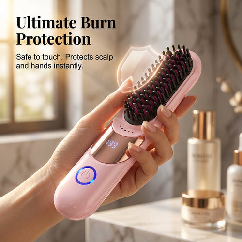 ⏰Last 4 hours Sale £14.99!!💞50K+ SOLD!💇‍♀️3-Temp Ionic Straightening Comb – Anti-scald design, gentle on hair. Adds shine, reduces frizz. Perfect for safe daily styling. 🌸🛡️