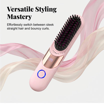 ⏰Last 4 hours Sale £14.99!!💞50K+ SOLD!💇‍♀️3-Temp Ionic Straightening Comb – Anti-scald design, gentle on hair. Adds shine, reduces frizz. Perfect for safe daily styling. 🌸🛡️