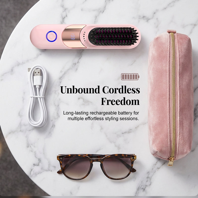 ⏰Last 4 hours Sale £14.99!!💞50K+ SOLD!💇‍♀️3-Temp Ionic Straightening Comb – Anti-scald design, gentle on hair. Adds shine, reduces frizz. Perfect for safe daily styling. 🌸🛡️