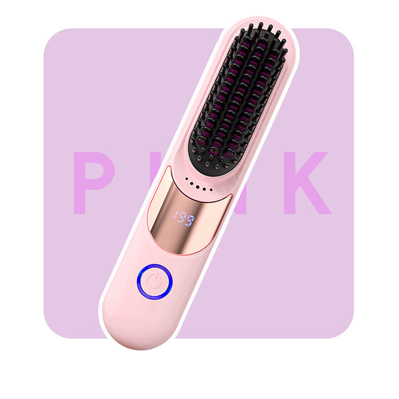⏰Last 4 hours Sale £14.99!!💞50K+ SOLD!💇‍♀️3-Temp Ionic Straightening Comb – Anti-scald design, gentle on hair. Adds shine, reduces frizz. Perfect for safe daily styling. 🌸🛡️