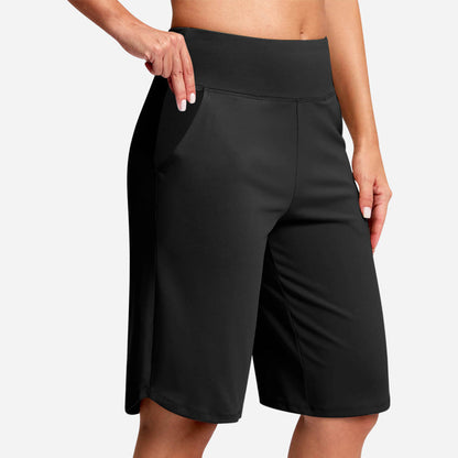 ⏰Last Day Sale 49% OFF🔥Women's Bermuda Shorts with Pockets -👍Knee Length Athletic Casual Long Shorts