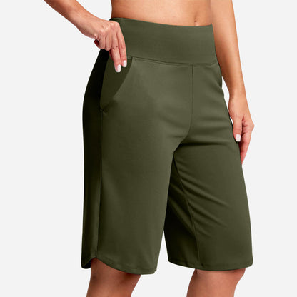 ⏰Last Day Sale 49% OFF🔥Women's Bermuda Shorts with Pockets -👍Knee Length Athletic Casual Long Shorts