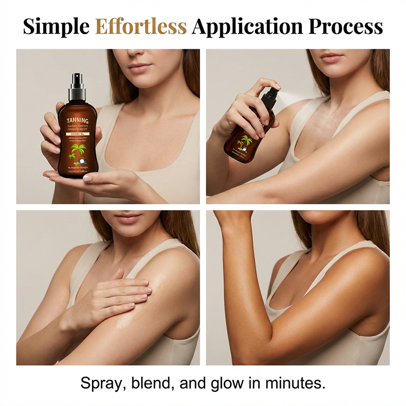 🏖️Summer Hot Sale - ONLY ￡9.99!!⚡50K+ SOLD!🌞Sunless Tanning Oil with Coconut Oil