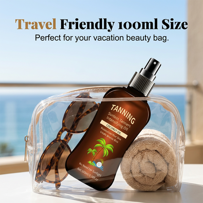 🏖️Summer Hot Sale - ONLY ￡9.99!!⚡50K+ SOLD!🌞Sunless Tanning Oil with Coconut Oil