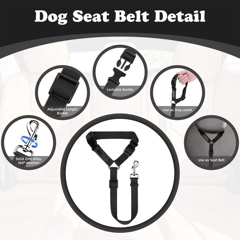 🔥New Hot Selling❤️‍🔥Buy One Get One Free🔥 2-in-1 Dog Car Seat Belt & Walking Leash