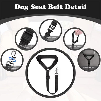 🔥New Hot Selling❤️‍🔥Buy One Get One Free🔥 2-in-1 Dog Car Seat Belt & Walking Leash