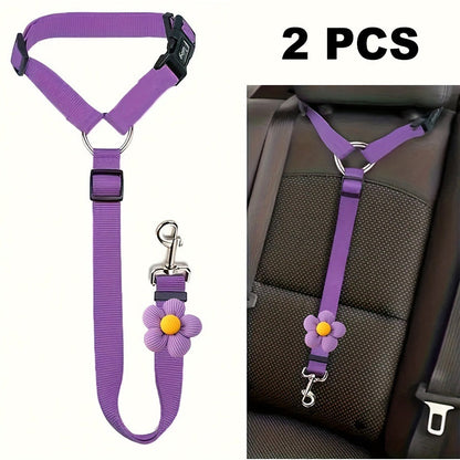 🔥New Hot Selling❤️‍🔥Buy One Get One Free🔥 2-in-1 Dog Car Seat Belt & Walking Leash