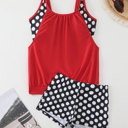 🏖️Summer Hot Sale - ONLY ￡15.99!!⚡50K+ SOLD!🌞🌊Women's Polka Dot Two Piece Swimsuit – Cute Dot Pattern, Comfort Fit & Stylish Beach Wear ☀️