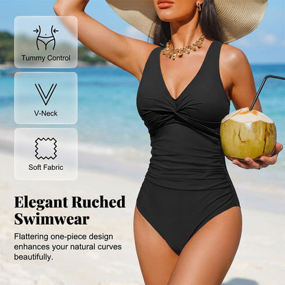 🏖️Summer Hot Sale  £14.99!!⚡50K+ SOLD!🩱Women's Tummy Control One-Piece Swimsuit