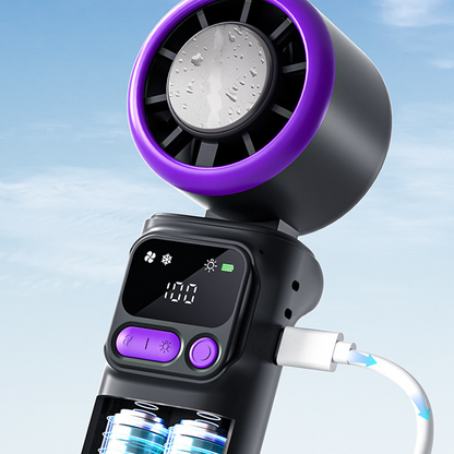 ✨ Limited Time! ✨Portable Cooling Fan with Ice Compress Plate