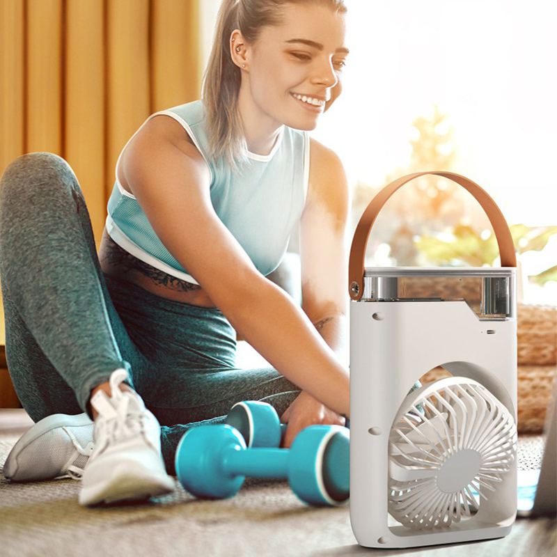 🔥SUMMER HOT SALE £18.99!!⚡0K+ SOLD!🧊❄️Portable Air Conditioner – Triple‑nozzle mist + fan, ice‑compatible for extra chill. 200ml tank, 7 colours, 5 speeds. Your personal summer oasis! 💨✨
