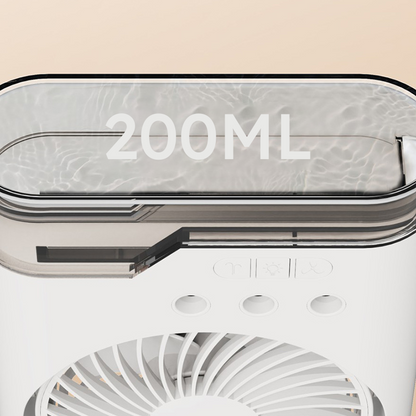 🔥SUMMER HOT SALE £18.99!!⚡0K+ SOLD!🧊❄️Portable Air Conditioner – Triple‑nozzle mist + fan, ice‑compatible for extra chill. 200ml tank, 7 colours, 5 speeds. Your personal summer oasis! 💨✨