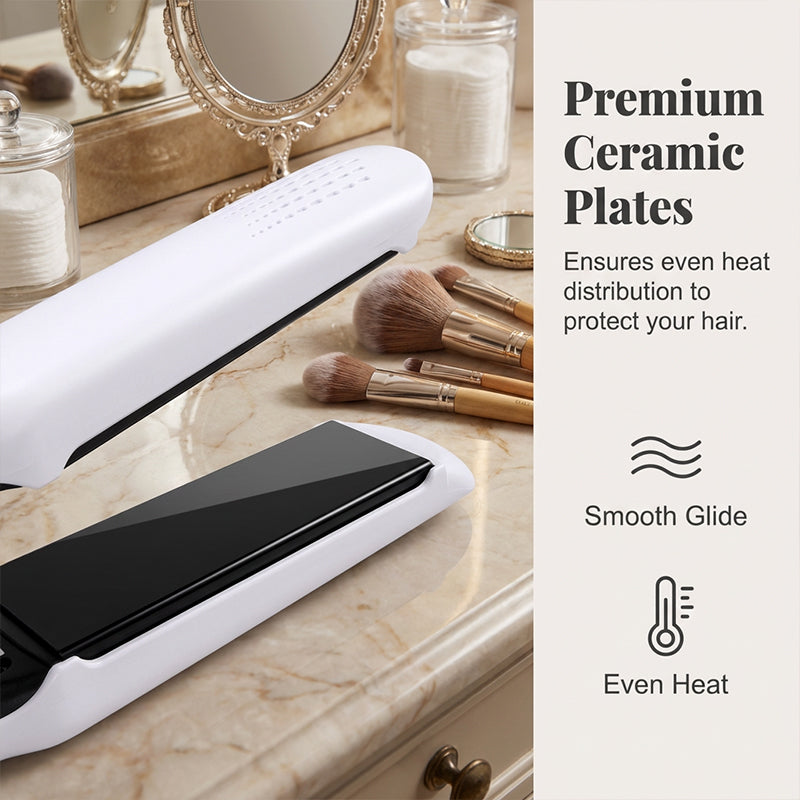 💗LAST DAY SALE 50% OFF⚡50K+ SOLD💕💇‍♀️2-in-1 Hair Straightener and Curler with Negative Ionic Care⚡Salon Negative Ion Hair Styling Tool