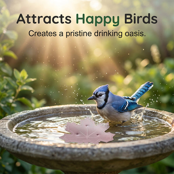 ⏳LAST DAY SALE ONLY ￡9.99!!🎁Buy 1 Get 1 Free🔥 🌿Universal Fit Bird Bath Cleaner🐦💦Wildlife-Safe Leaf Purifier for Fresh, Clear Water in Any Garden Basin | Rust-Resistant & Low Maintenance🛡️✨