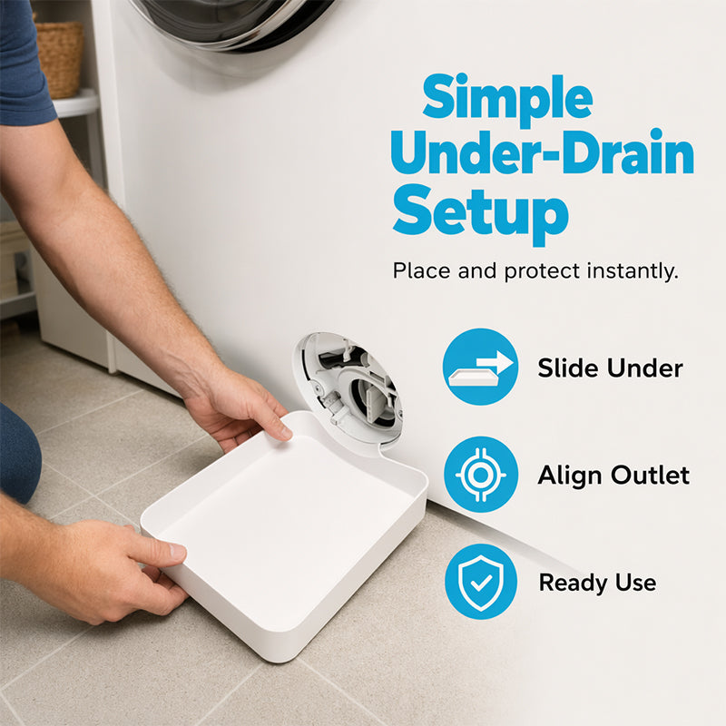 🌟LAST DAY SALE: ONLY ￡9.99!!🎁✨Universal Front-Load Washing Machine Drain Pan