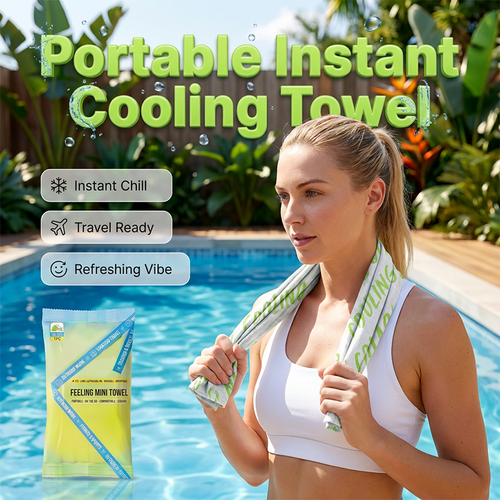 💗LAST DAY SALE 60% OFF:💰5PCS Pack Only £7.99⚡50K+ SOLD‼️❄️Instant Cooling Sports Towel 🏃‍♀️Portable Quick Chill Towel for Gym💪, Beach🏖️, Cycling🚲