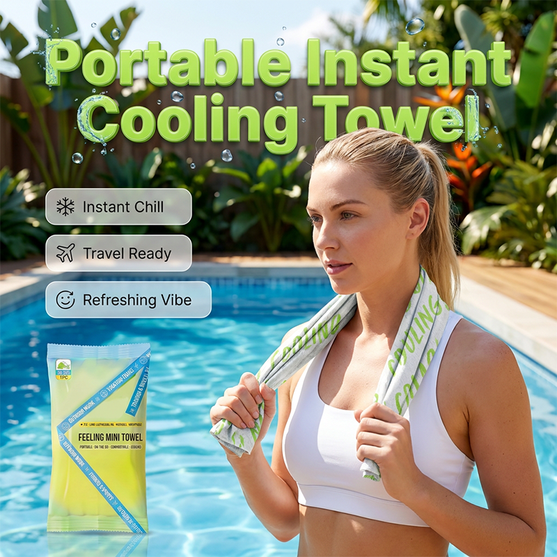 💗LAST DAY SALE 60% OFF:💰5PCS Pack Only £7.99⚡50K+ SOLD‼️❄️Instant Cooling Sports Towel 🏃‍♀️Portable Quick Chill Towel for Gym💪, Beach🏖️, Cycling🚲