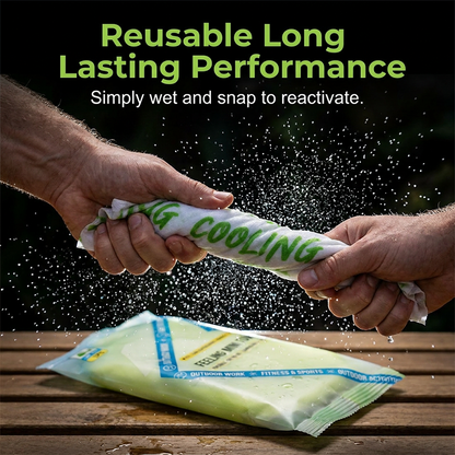 💗LAST DAY SALE 60% OFF:💰5PCS Pack Only £7.99⚡50K+ SOLD‼️❄️Instant Cooling Sports Towel 🏃‍♀️Portable Quick Chill Towel for Gym💪, Beach🏖️, Cycling🚲