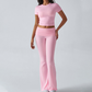Women's Top & Flare Pants 2-Piece Set
