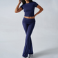Women's Top & Flare Pants 2-Piece Set