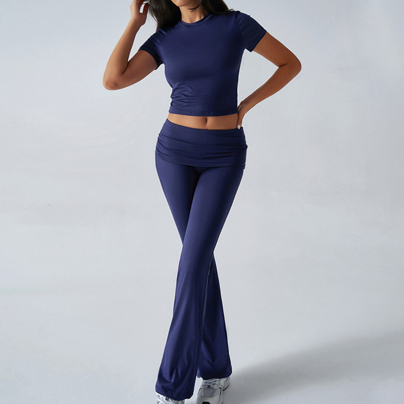 Women's Top & Flare Pants 2-Piece Set