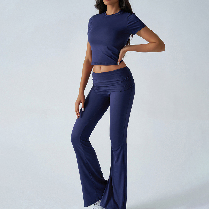 Women's Top & Flare Pants 2-Piece Set