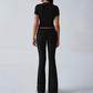 Women's Top & Flare Pants 2-Piece Set
