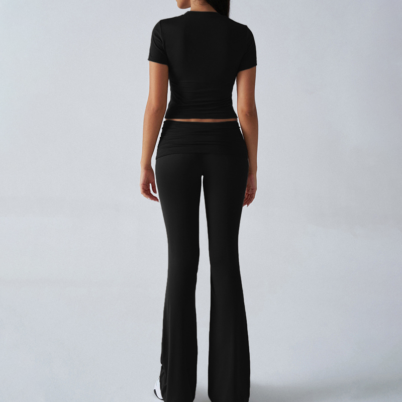 Women's Top & Flare Pants 2-Piece Set