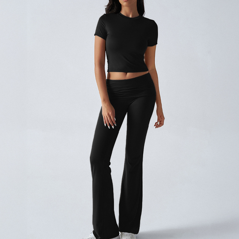 Women's Top & Flare Pants 2-Piece Set