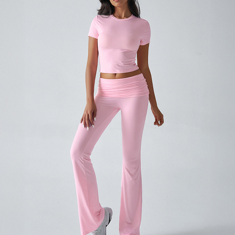 Women's Top & Flare Pants 2-Piece Set