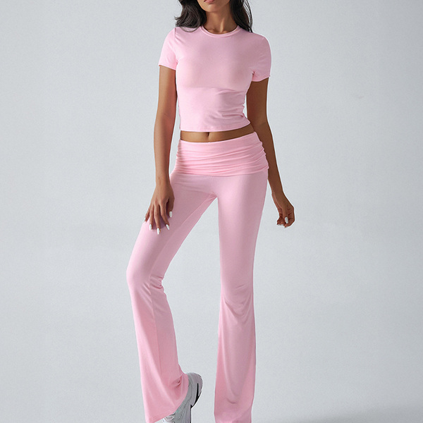 Women's Top & Flare Pants 2-Piece Set