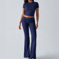 Women's Top & Flare Pants 2-Piece Set